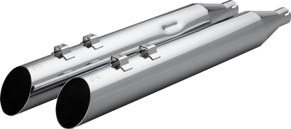KHROME WERKS HP-Plus® Slip-On Mufflers - Slash Up - 4" - Trike/Twin Cam - Chrome 40FSL-1021-CHR