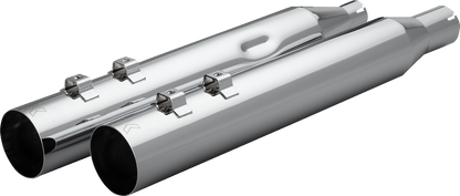 KHROME WERKS HP-Plus® Slip-On Mufflers - Straight Cut - 4" - M8 - Chrome 40FST-1011-CHR