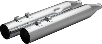 KHROME WERKS HP-Plus® Slip-On Mufflers - Straight Cut - 4" - Trike/Twin Cam - Chrome 40FST-1021-CHR