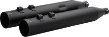 KHROME WERKS HP-Plus® Slip-On Mufflers - Straight Cut - 4" - Trike/Twin Cam - Black 40FST-1021-BLK