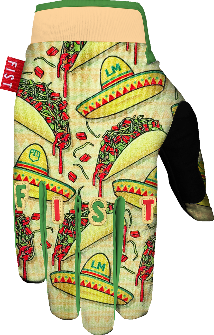 FIST HANDWEAR Youth Strapped Logan Martin Red Label Taco Tuesday Gloves - Medium F-GSY-00691-M
