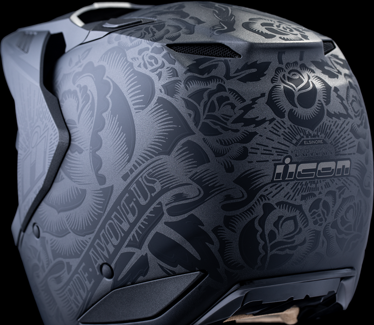 ICON Elsinore™ Helmet - Darkgard - Black - XL 0101-18342