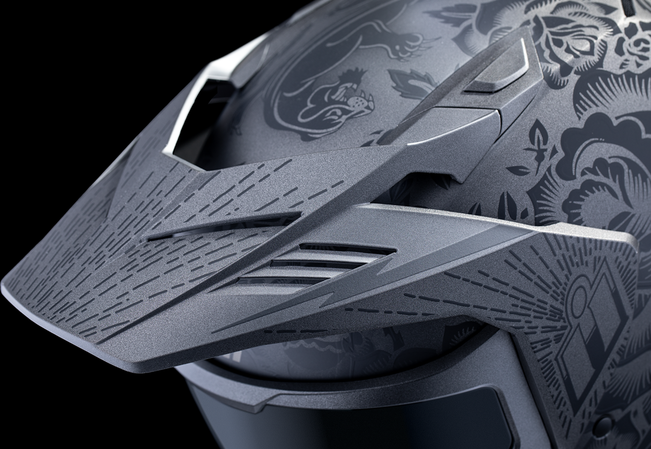 ICON Elsinore™ Helmet - Darkgard - Black - Small 0101-18339