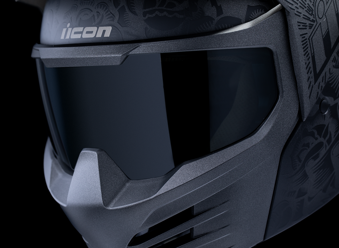 ICON Elsinore™ Helmet - Darkgard - Black - XL 0101-18342