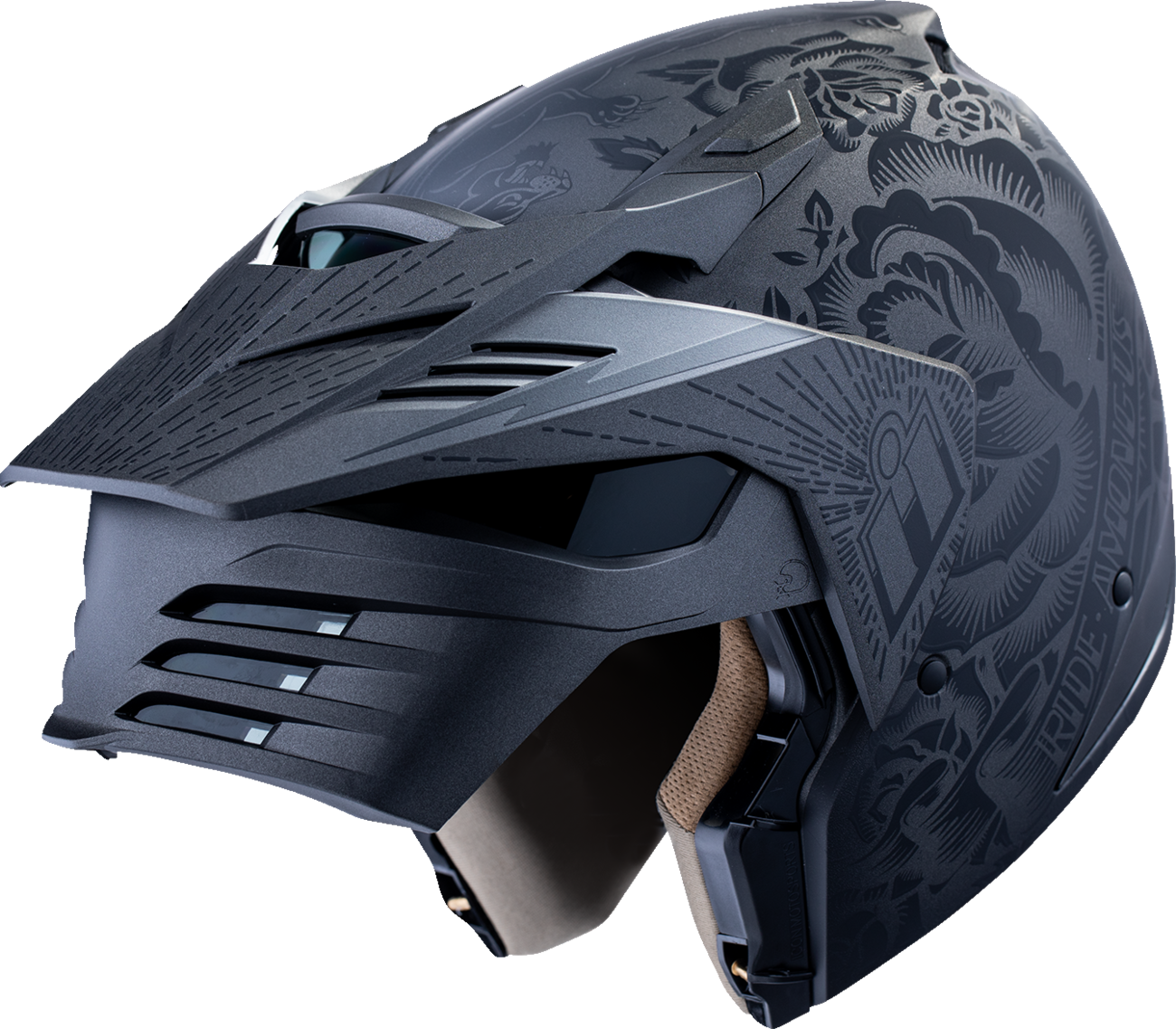 ICON Elsinore™ Helmet - Darkgard - Black - Small 0101-18339