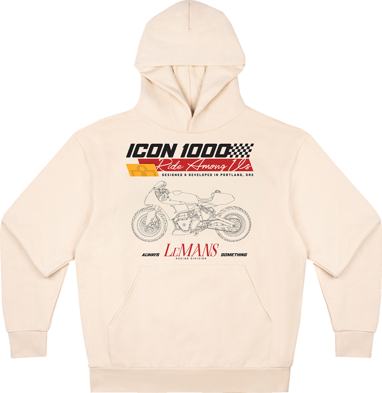 ICON Always Something™ Hoodie - Ivory - Small 3050-7294