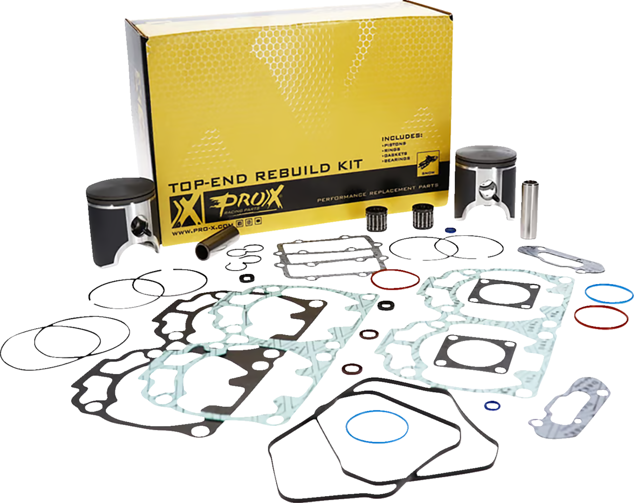 PROX Piston Kit with Gaskets - Ski-Doo 11.5613.000