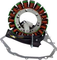 RM STATOR Stator with Crankcase Cover Gasket - Arctic Cat/Suzuki RM01015G