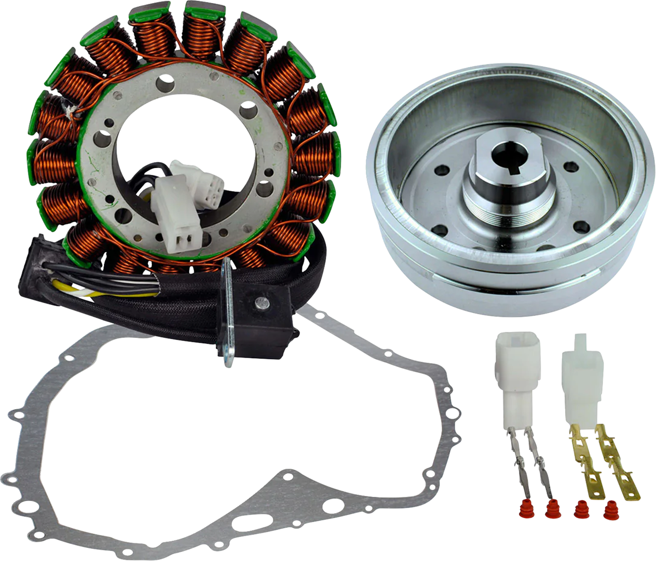 RM STATOR Stator with Crankcase Cover Gasket - Suzuki/Arctic Cat RM23014