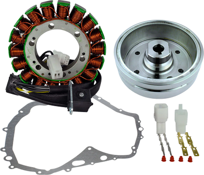 RM STATOR Stator with Crankcase Cover Gasket - Suzuki/Arctic Cat RM23014