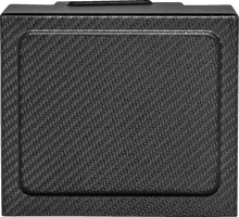 SADDLEMEN Battery Cover - Carbon Fiber - Matte Black CF-899-04-002M