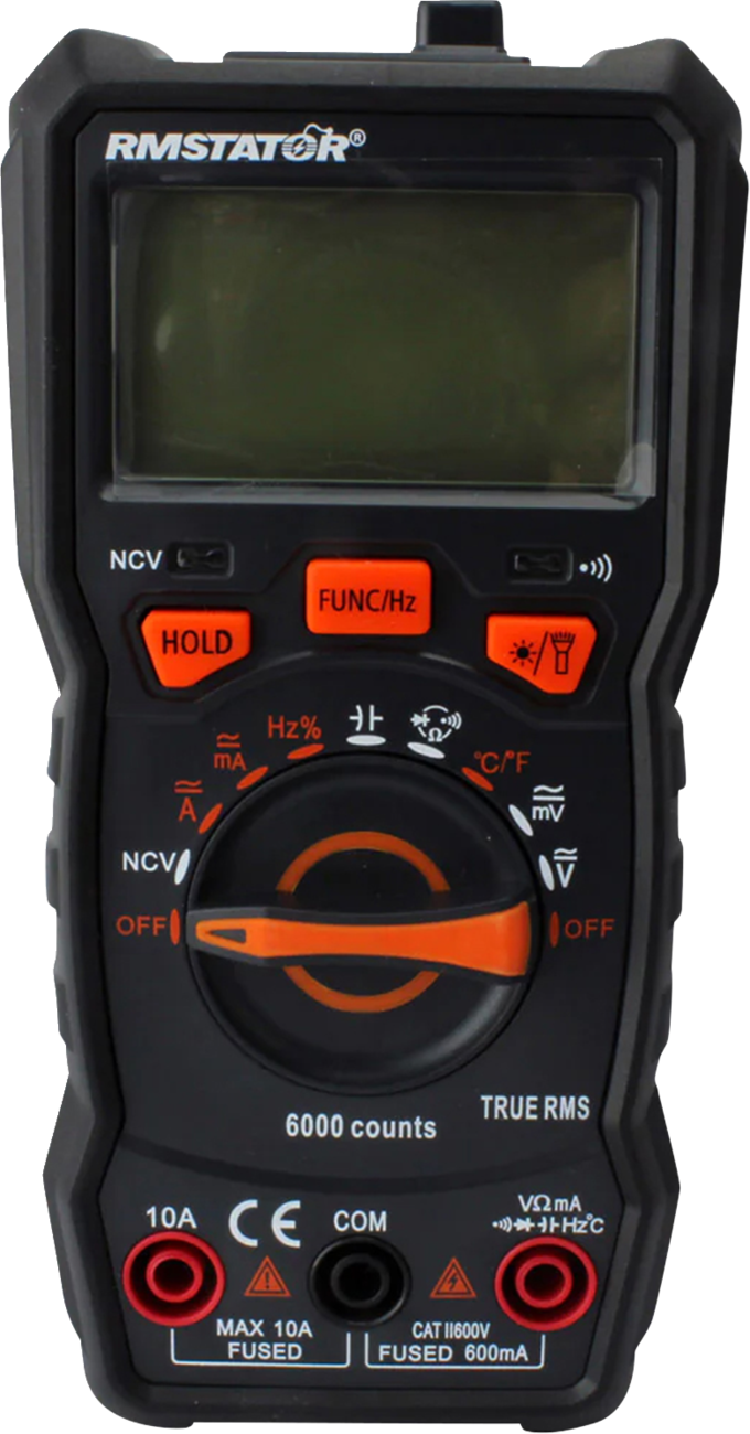 RM STATOR Digital Multimeter with Voltage Peak Reading DVA Adapter Kit RM22980