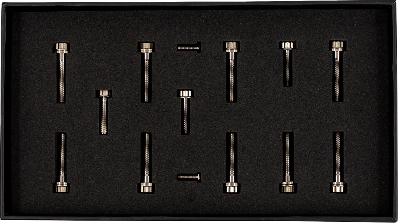 TRASK Bitchin' Bolts Hardware Kit - Titanium - M8 - Cam Cover TM-1050-C