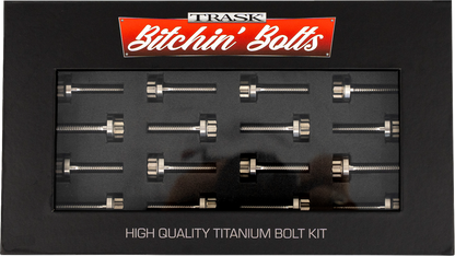 TRASK Bitchin' Bolts Hardware Kit - Titanium - M8 - Rocker Box TM-1050-D