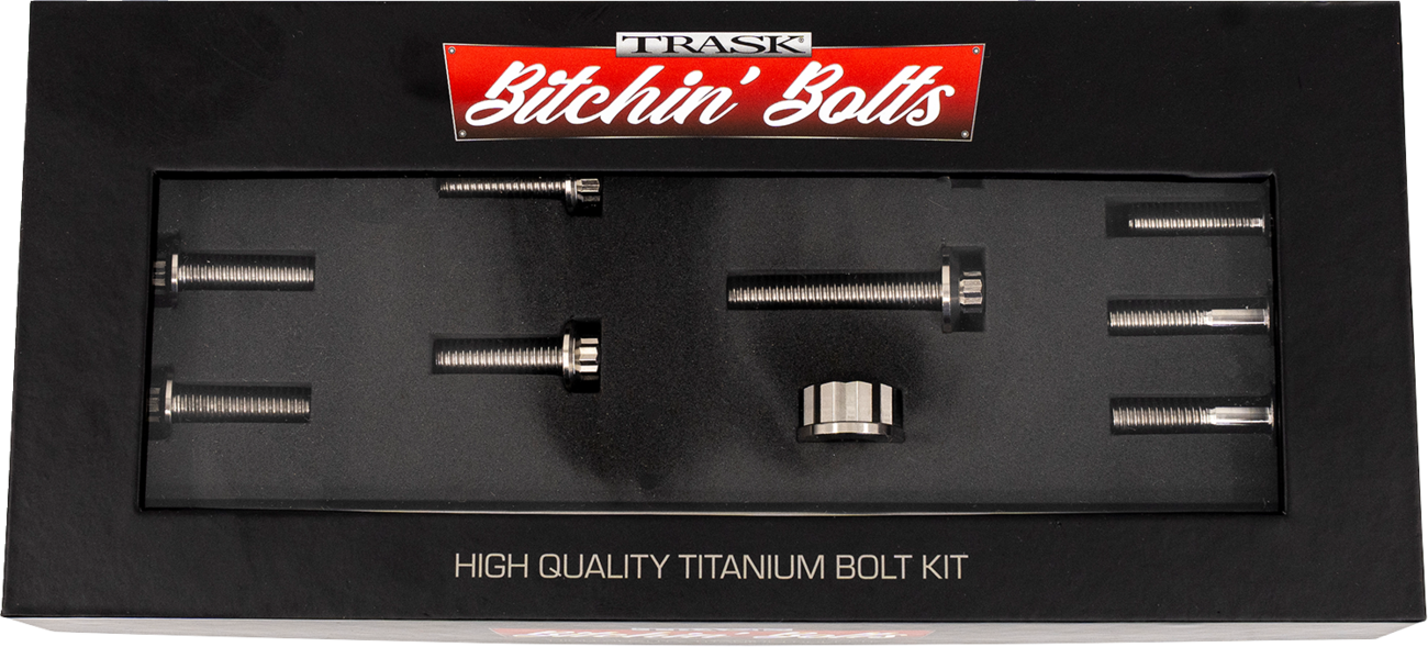 TRASK Bitchin' Bolts Hardware Kit - Titanium - M8 - Motor Mount TM-1050-E