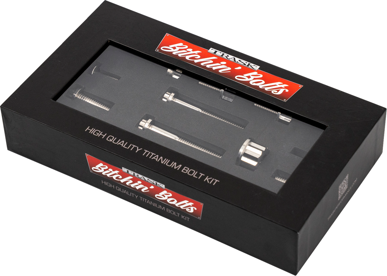 TRASK Bitchin' Bolts Hardware Kit - Titanium - M8 - Peg Mount TM-1050-F