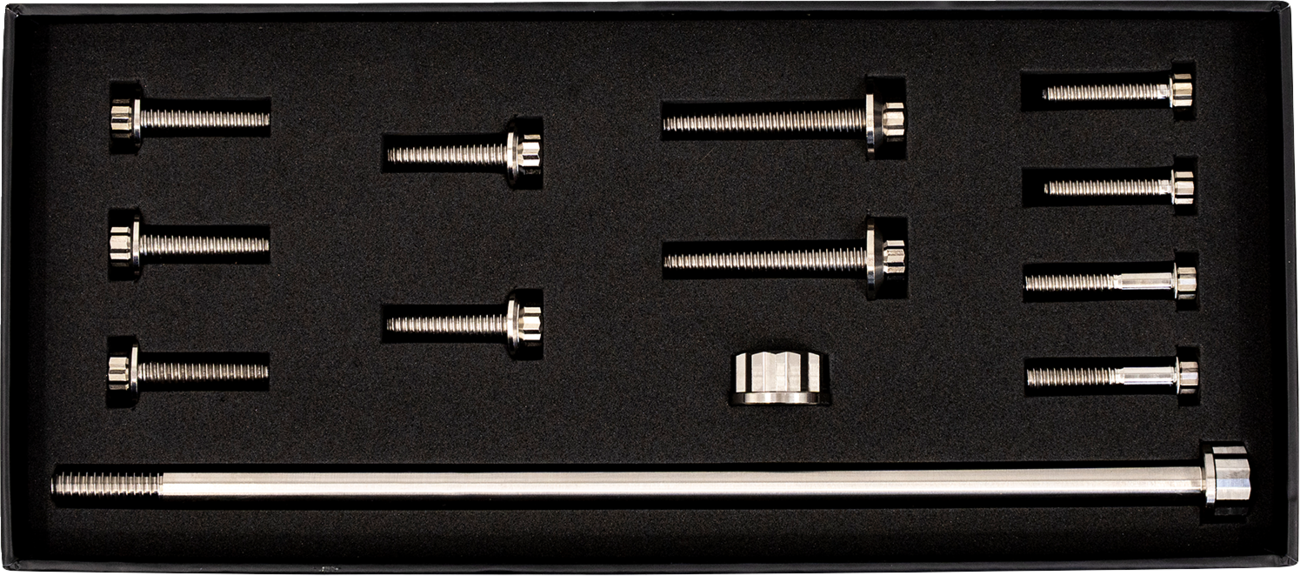 TRASK Bitchin' Bolts Hardware Kit - Titanium - M8 - Motor Mount TM-1050-E