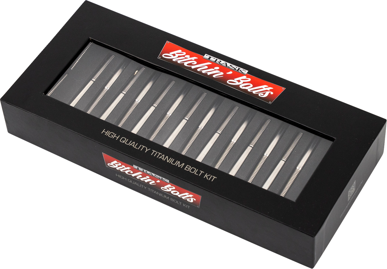 TRASK Bitchin' Bolts Hardware Kit - Titanium - M8 - Crankcase TM-1050-H