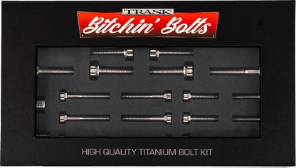 TRASK Bitchin' Bolts Hardware Kit - Titanium - M8 - Transmission TM-1050-I
