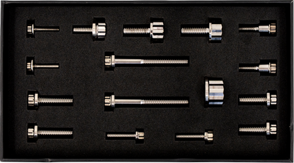TRASK Bitchin' Bolts Hardware Kit - Titanium - M8 - Peg Mount TM-1050-F