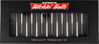 TRASK Bitchin' Bolts Hardware Kit - Titanium - M8 - Crankcase TM-1050-H
