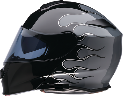 Z1R Solaris 2.0 Modular Helmet - Flame - Black/Gray - 2XL 0100-2657