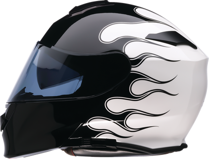Z1R Solaris 2.0 Modular Helmet - Flame - Black/White - XL 0100-2662