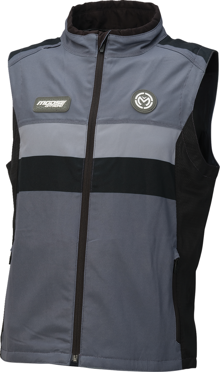 MOOSE OFFROAD Moto Vest - Gray/Black - Large 2830-0763