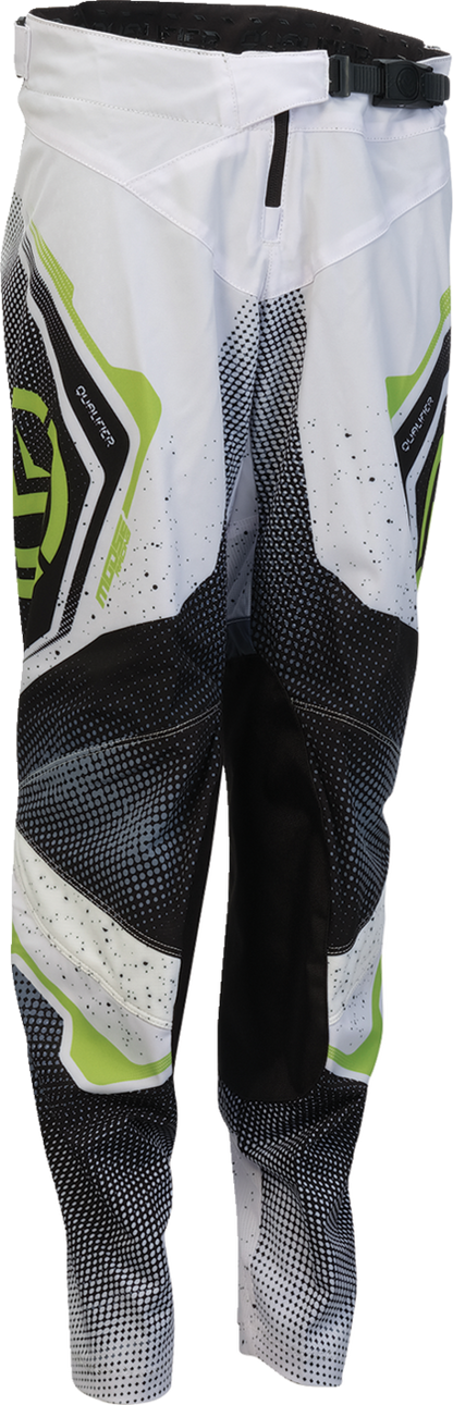 MOOSE OFFROAD Youth Qualifier® Pants - White/Black/Green - US 22 2903-2667