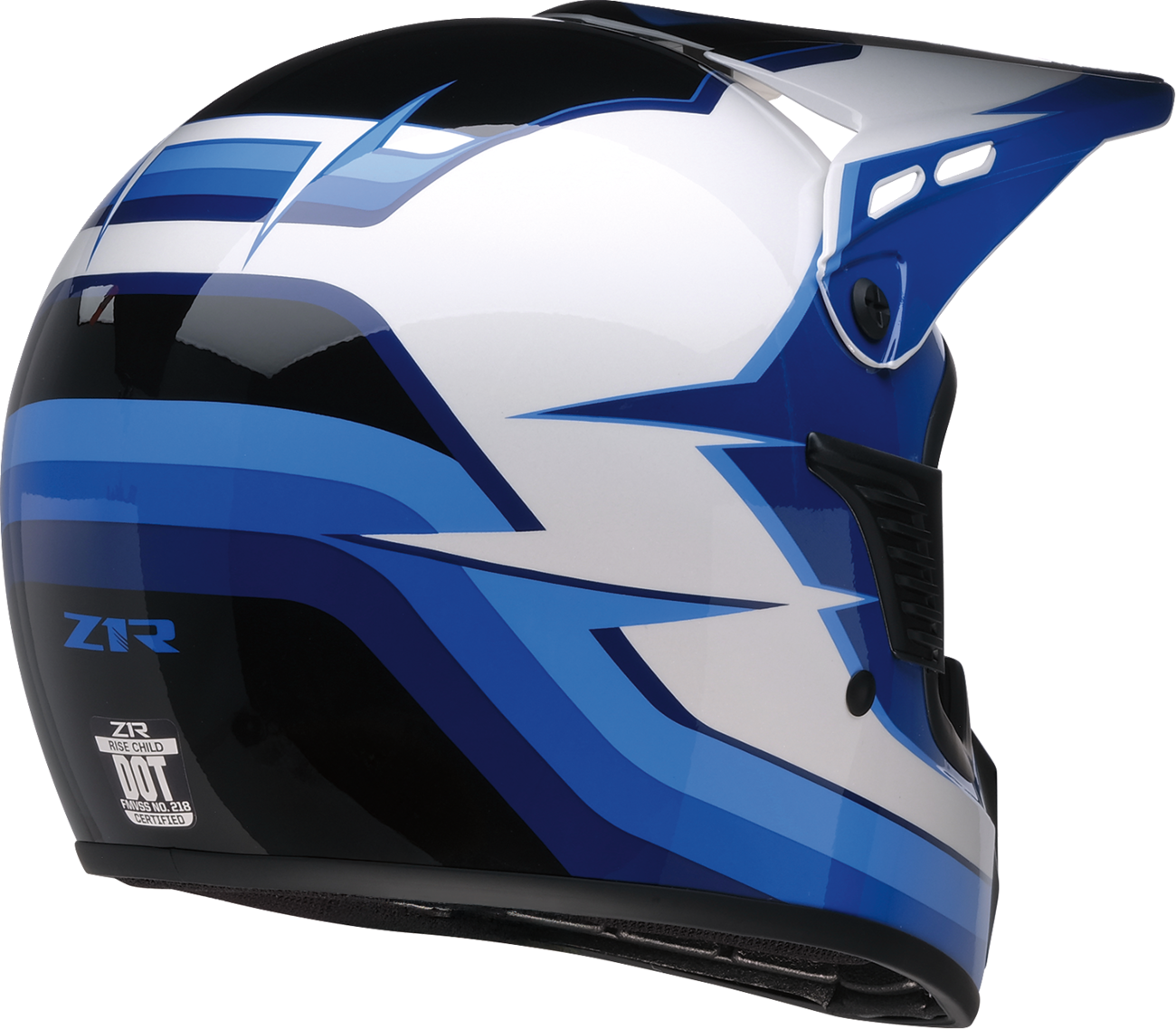 Z1R Child Dirt Maxx Helmet - Vortex - Blue/White - S/M 0111-1744