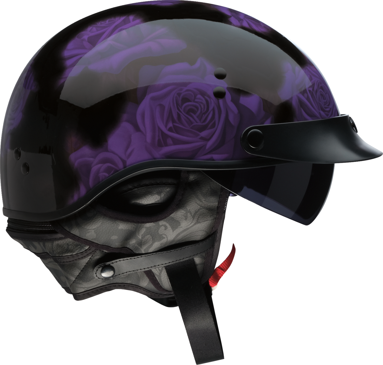 Z1R Vagrant NC Helmet - Rose - Black/Purple - Medium 0103-1446