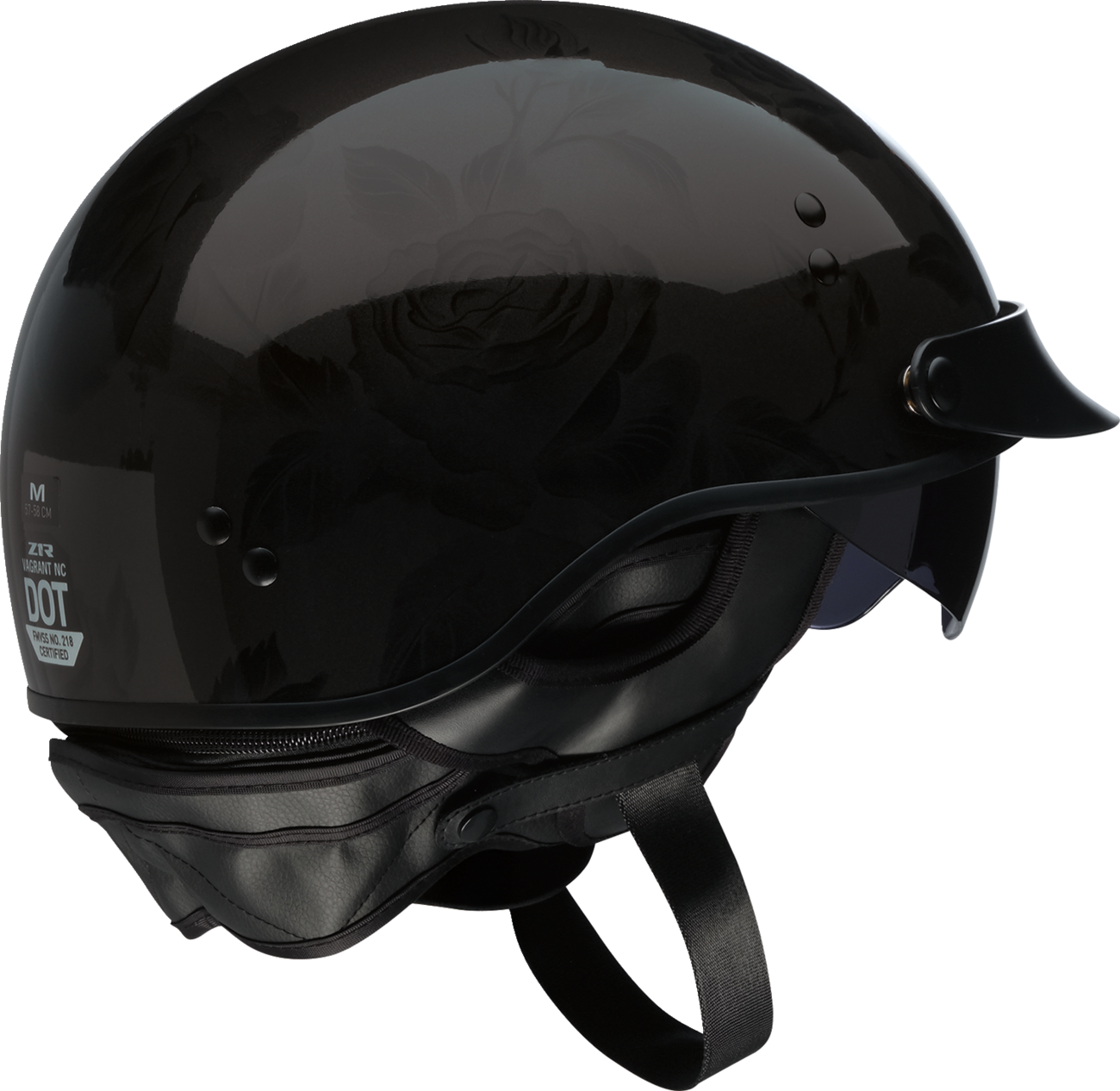 Z1R Vagrant NC Helmet - Rose - Black - Medium 0103-1452