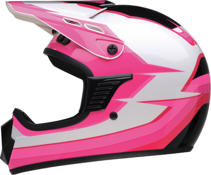 Z1R Child Dirt Maxx Helmet - Vortex - Pink/White - L/XL 0111-1747