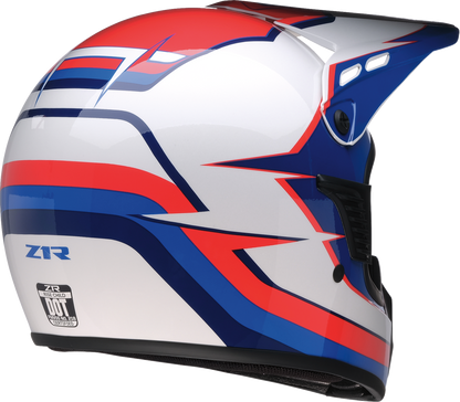 Z1R Child Dirt Maxx Helmet - Vortex - Red/White/Blue - S/M 0111-1748