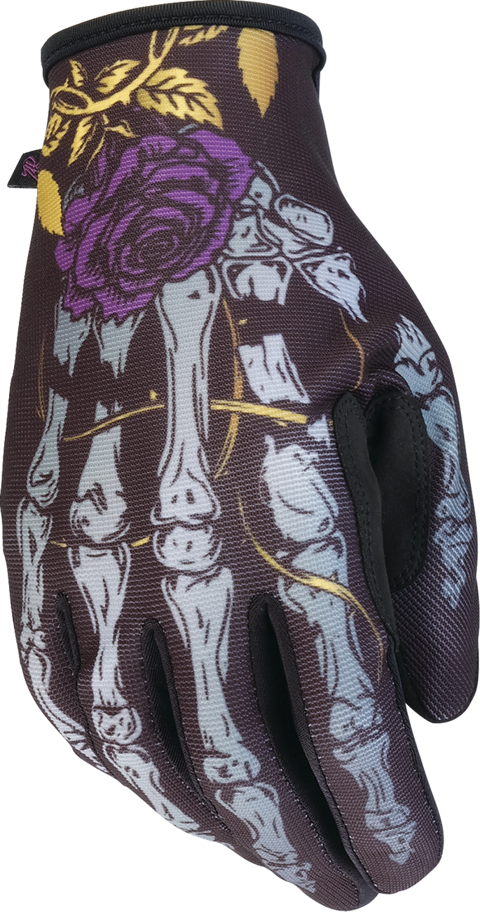 Z1R Women's Reflective Bone Gloves - Black - Small 3302-1028