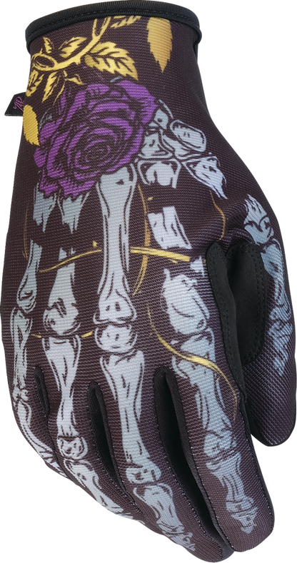 Z1R Women's Reflective Bone Gloves - Black - Small 3302-1028