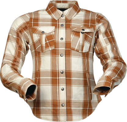 Z1R Women's Ashwood Flannel - Brown - 3W 2822-1873