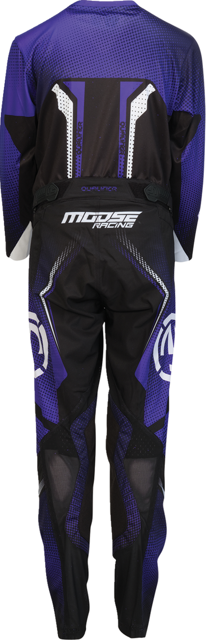 MOOSE OFFROAD Youth Qualifier® Pants - Black/Purple/White - US 22 2903-2660
