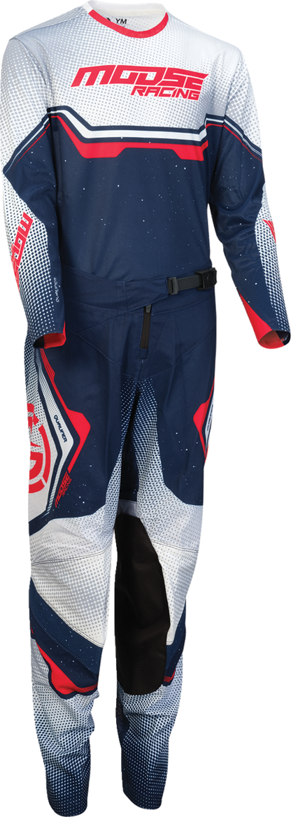 MOOSE OFFROAD Youth Qualifier® Pants - Red/White/Blue - US 30 2903-2657