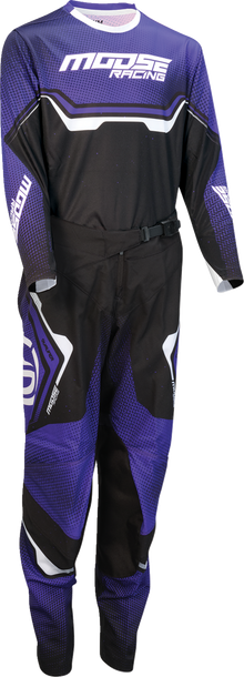 MOOSE OFFROAD Youth Qualifier® Pants - Black/Purple/White - US 26 2903-2662