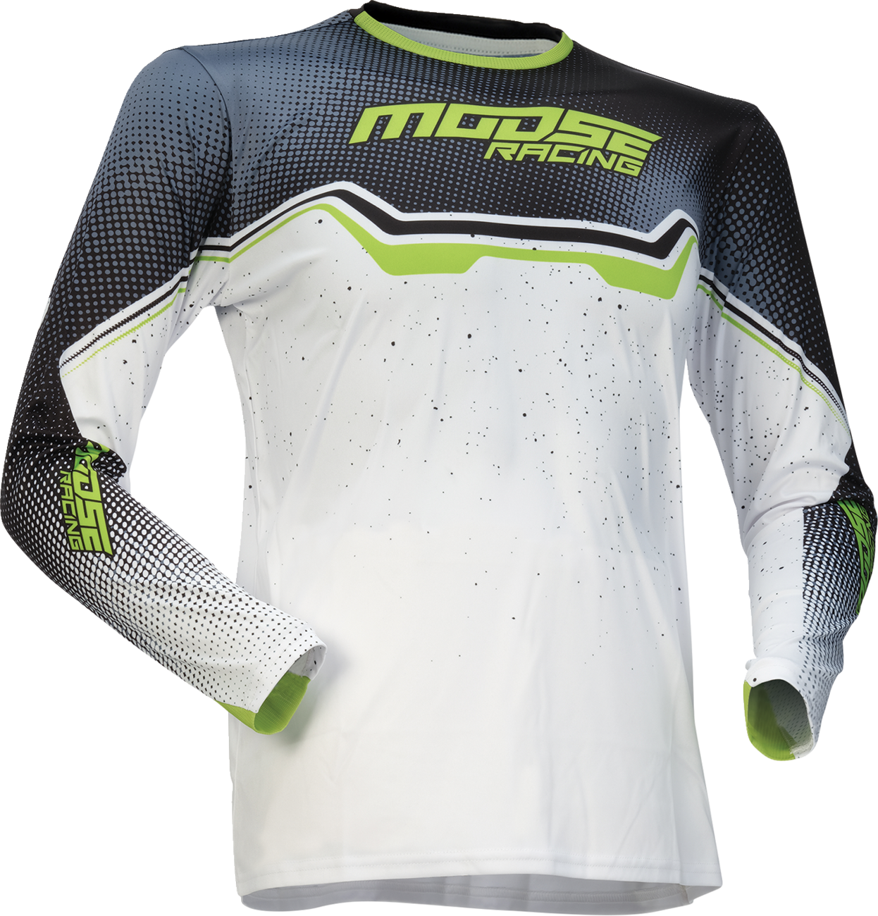 MOOSE OFFROAD Youth Qualifier® Jersey - White/Black/Green - XS 2912-2638