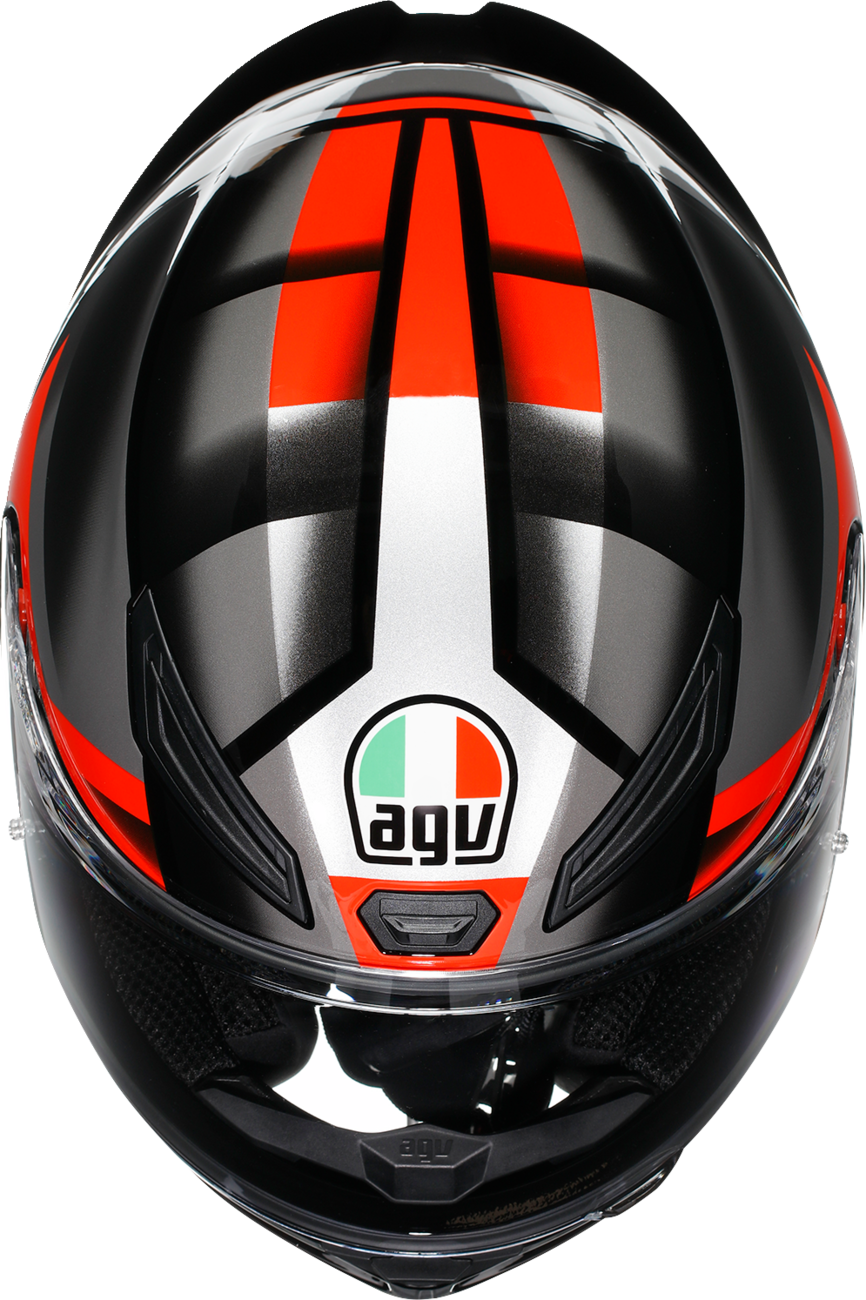 AGV K1 S Helmet - Fastlap - Black/Gray/Red - Large 2118394018064L