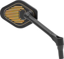 DRAG SPECIALTIES Mirror - Adjustable - Diamond - Black/Gold - Short Stem - Right M03-06R