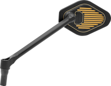 DRAG SPECIALTIES Mirror - Adjustable - Diamond - Black/Gold - Long Stem - Left M03-12L