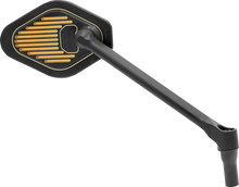 DRAG SPECIALTIES Mirror - Adjustable - Diamond - Black/Gold - Long Stem - Right M03-12R