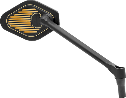 DRAG SPECIALTIES Mirror - Adjustable - Diamond - Black/Gold - Long Stem - Right M03-12R