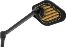 DRAG SPECIALTIES Mirror - Adjustable - Diamond - Black/Gold - Long Stem - Left M03-12L