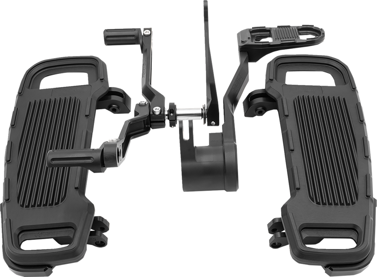 DRAG SPECIALTIES Floorboard Kit - Adjustable - Black CU-B001