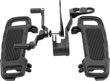 DRAG SPECIALTIES Floorboard Kit - Adjustable - Black CU-B001
