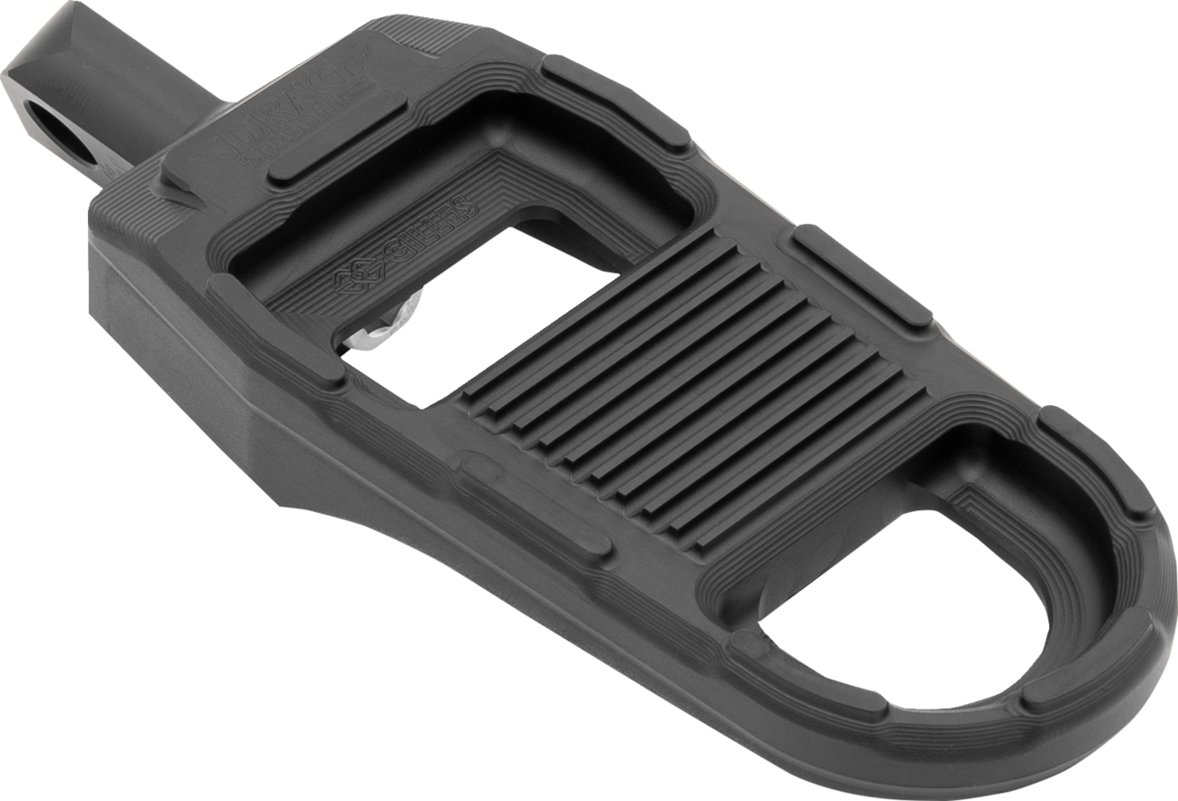DRAG SPECIALTIES Adjustable Foot Pegs - Black RGK2-B001